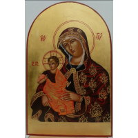 Kerstdrieluik rondom geschilderd